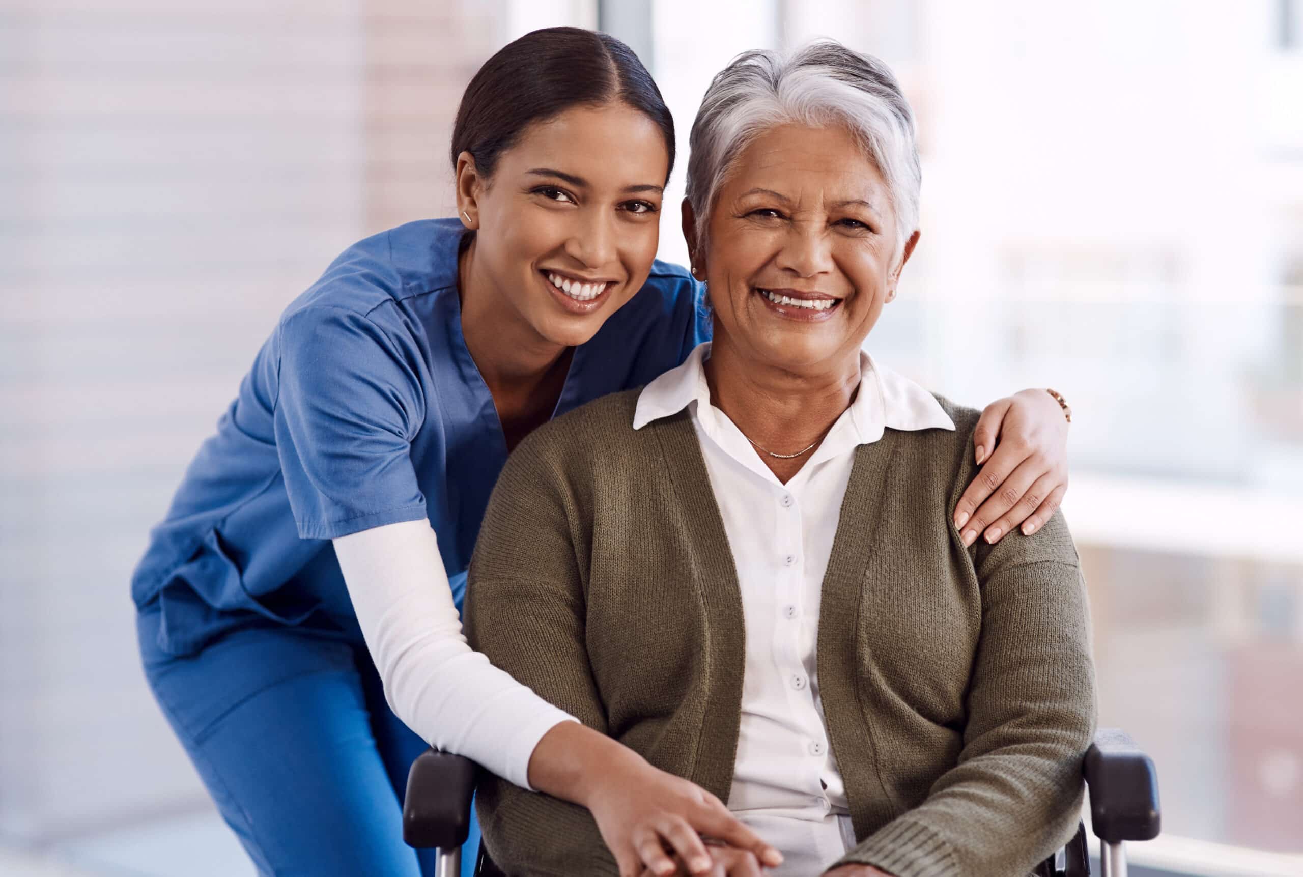 home aide with an older woman